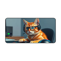 Playful Cat Desk Mat - Perfect Home Office Accessory for Cat Lovers