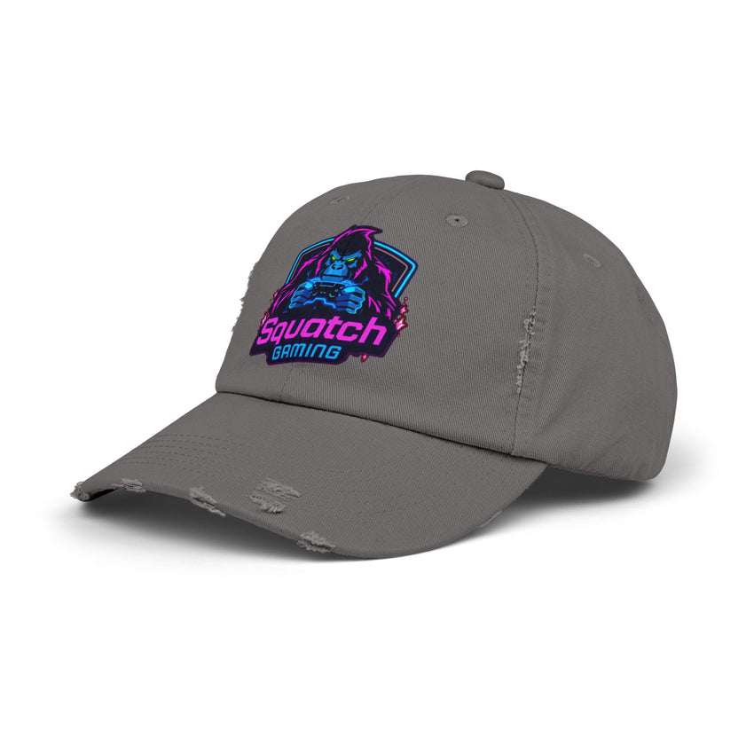 Squatch Gaming logo Cap | Neon Sasquatch gamer hat