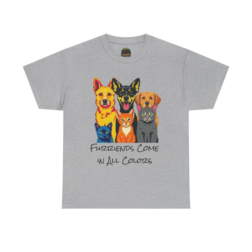 Furriends Come in All Colors Unisex Heavy Cotton Tee