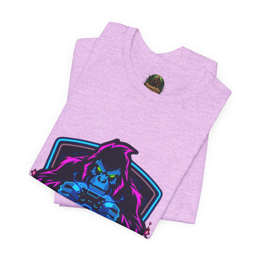 Squatch Gaming Logo Tee | Gamer Badge T-Shirt