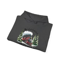 Believe Train Hooded Sweatshirt, Cozy Winter Sweatshirt