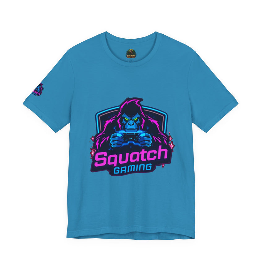 Squatch Gaming Logo Tee | Gamer Badge T-Shirt