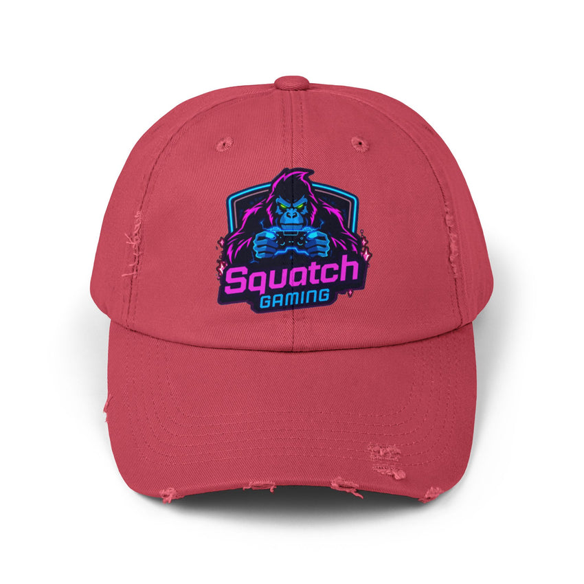 Squatch Gaming logo Cap | Neon Sasquatch gamer hat