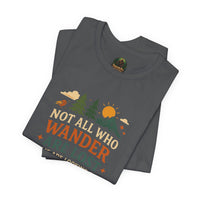 Adventure-Inspiring Short Sleeve Tee, Nature Lovers Shirt, Unisex Casual Tee, Gift for Hikers, Outdoor Enthusiast Apparel