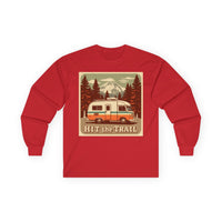 Adventure-Ready Long Sleeve Tee - 'Hit the Trail' Design