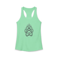 Pet Paw Print Tank Top | Paw Print Graphic Racerback Tank