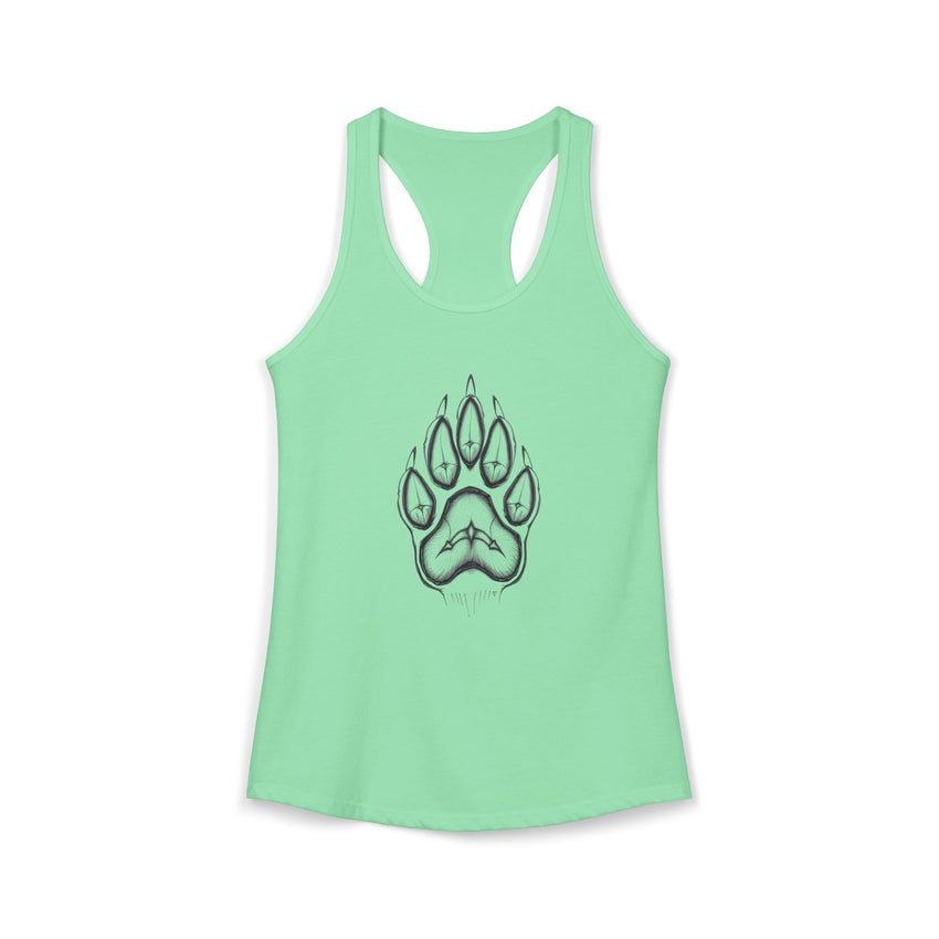 Pet Paw Print Tank Top | Paw Print Graphic Racerback Tank