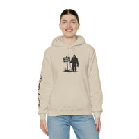 Gone Fishin' Bigfoot Hoodie - Unisex Heavy Blend™ Sweatshirt for Nature Lovers