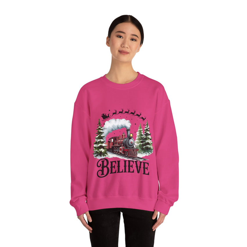 Believe in Santa train sweatshirt , Do you believe?