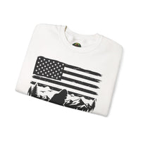 Bigfoot American Flag Crewneck Sweatshirt