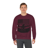 Bigfoot American Flag Crewneck Sweatshirt