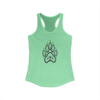 Pet Paw Print Tank Top | Paw Print Graphic Racerback Tank