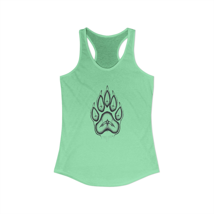 Pet Paw Print Tank Top | Paw Print Graphic Racerback Tank