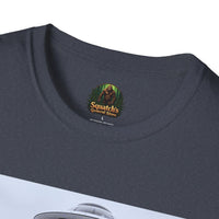 Alien Cat Abduction T-Shirt | Retro EW, PEOPLE UFO Graphic front and back graphics