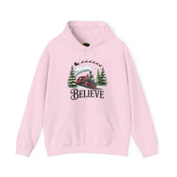 Believe Train Hooded Sweatshirt, Cozy Winter Sweatshirt
