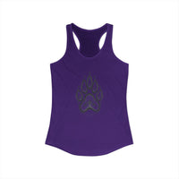 Pet Paw Print Tank Top | Paw Print Graphic Racerback Tank