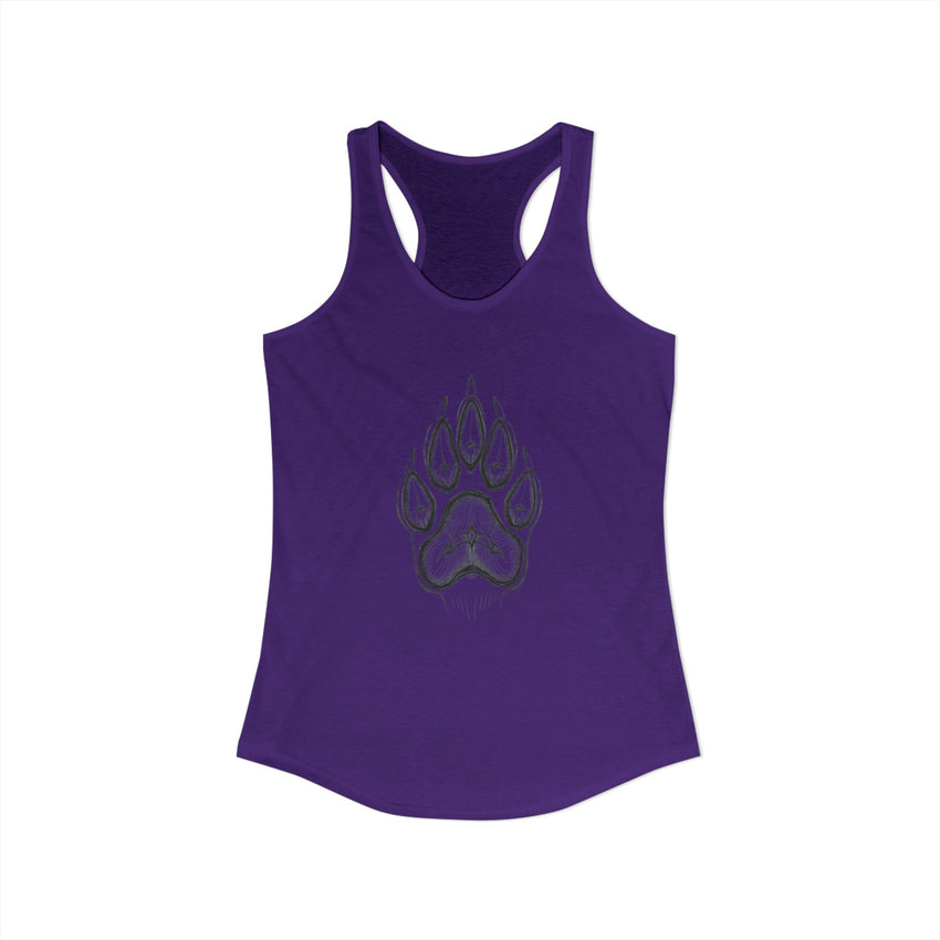 Pet Paw Print Tank Top | Paw Print Graphic Racerback Tank