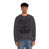 Bigfoot American Flag Crewneck Sweatshirt
