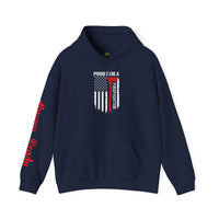 Proud Firefighter Hooded Sweatshirt  Unisex Heavy Blend