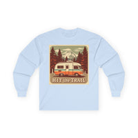 Adventure-Ready Long Sleeve Tee - 'Hit the Trail' Design