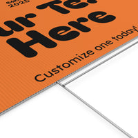 Customizable Plastic Yard Sign for Celebrations, Events, Birthdays, Announcements, or Home Decor