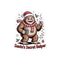 Santa's Secret Helper Kiss-Cut Stickers - Perfect for Holiday Cheer and Gifting