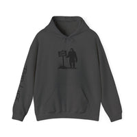 Gone Fishin' Bigfoot Hoodie - Unisex Heavy Blend™ Sweatshirt for Nature Lovers