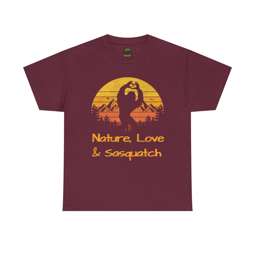Nature,Love & Sasquatch Tshirt