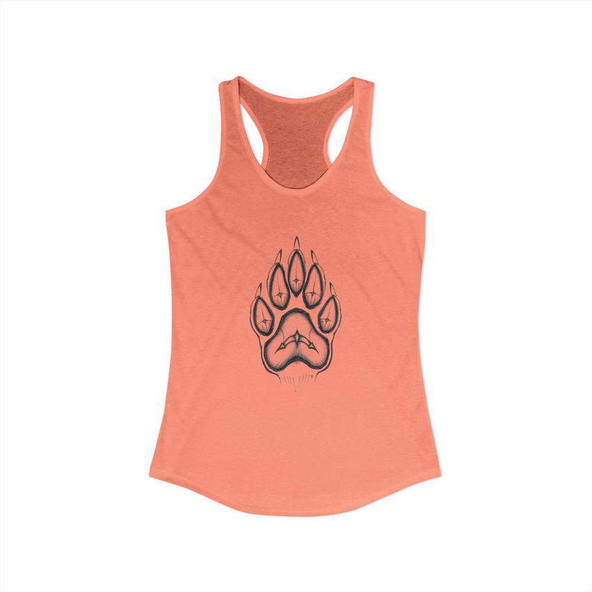 Pet Paw Print Tank Top | Paw Print Graphic Racerback Tank