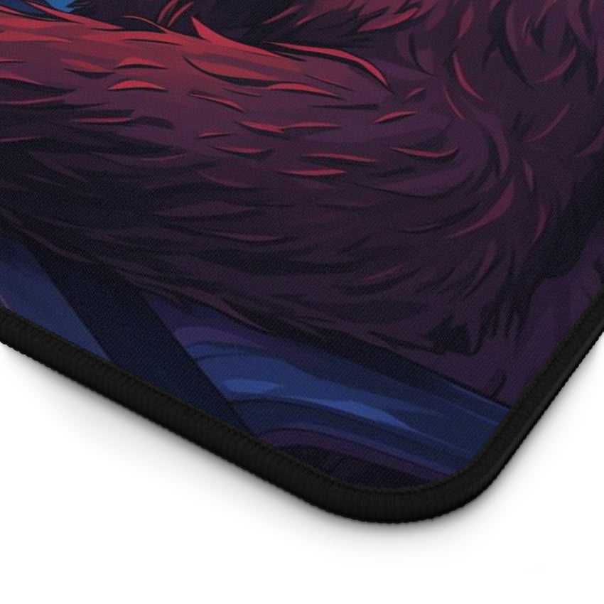 Gamer Desk Mat with Mountain Beast Design
