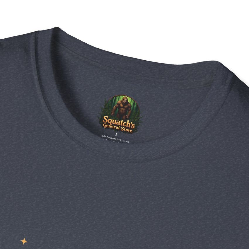Bigfoot Abduction T-Shirt | UFO Sasquatch Forest Alien Beam