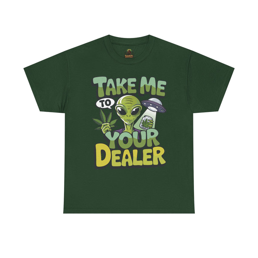 Alien Humor T-Shirt - Funny Graphic Tee for UFO Lovers