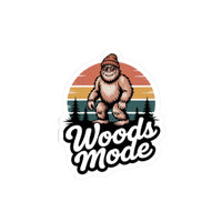 Woods Mode Bigfoot Kiss-Cut Stickers - Perfect for Nature Lovers