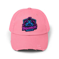 Squatch Gaming logo Cap | Neon Sasquatch gamer hat