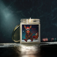 Holiday Scented Candles - Coconut Apricot Wax (4oz, 9oz) - Merry Christmas 2023
