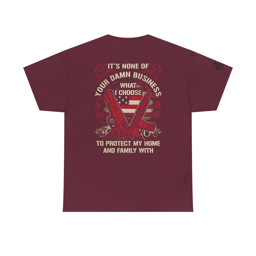 Unisex Heavy Cotton Tee with Empowering Gun Rights graphics