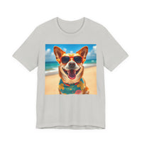 Happy Pup Beach Vibes Unisex Short Sleeve Tee