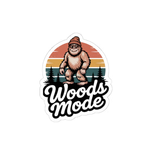 Woods Mode Bigfoot Kiss-Cut Stickers - Perfect for Nature Lovers