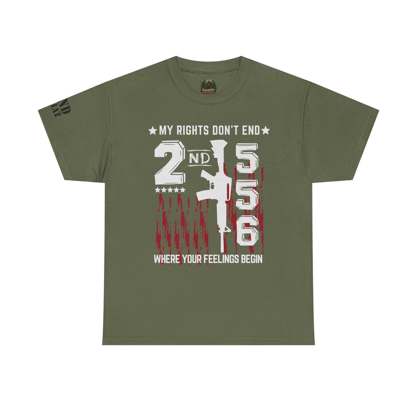 Unisex Heavy Cotton Tee with Empowering Gun Rights graphics