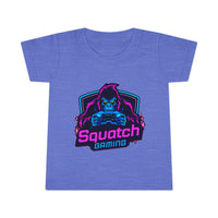 Squatch Gaming Toddler T-shirt | Neon Gorilla Gamer Logo