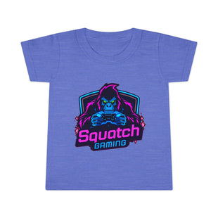 Squatch Gaming Toddler T-shirt | Neon Gorilla Gamer Logo