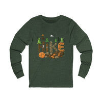Outdoor Adventure Long Sleeve Tee - 'Hike' Graphic