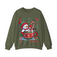 Im fine snowman Christmas sweatshirt