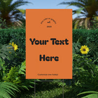Customizable Plastic Yard Sign for Celebrations, Events, Birthdays, Announcements, or Home Decor