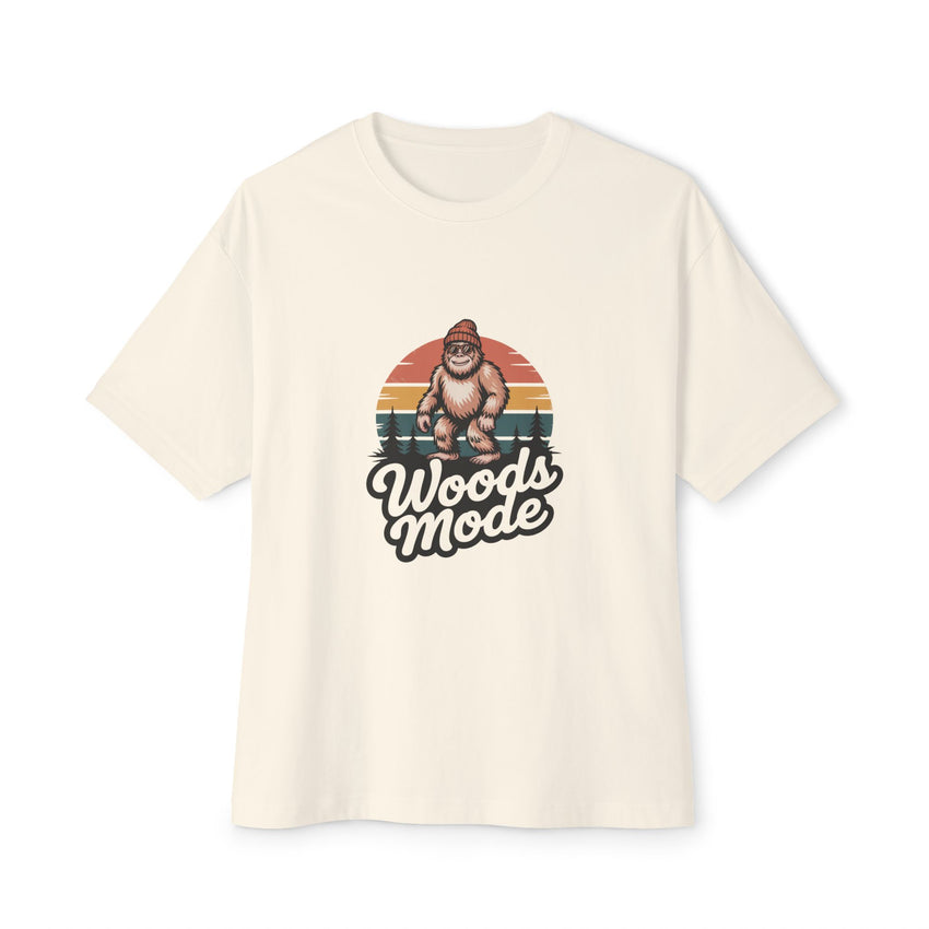 Retro Bigfoot Woods Mode Unisex Oversized Tee
