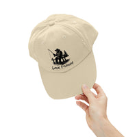 Gone Fishing Distressed Cap - Unisex Fishing Hat for Outdoor Enthusiasts