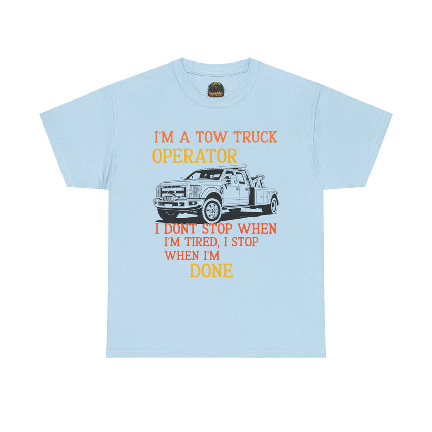 Tow Truck Operator Tee - Perfect Gift for Drivers, Funny Work Shirt, Mechanic Humor, Towing Company Apparel, Heavy Cotton Tee