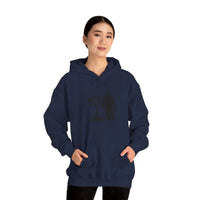 Gone Fishin' Bigfoot Hoodie - Unisex Heavy Blend™ Sweatshirt for Nature Lovers