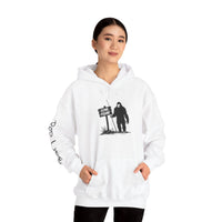 Gone Fishin' Bigfoot Hoodie - Unisex Heavy Blend™ Sweatshirt for Nature Lovers
