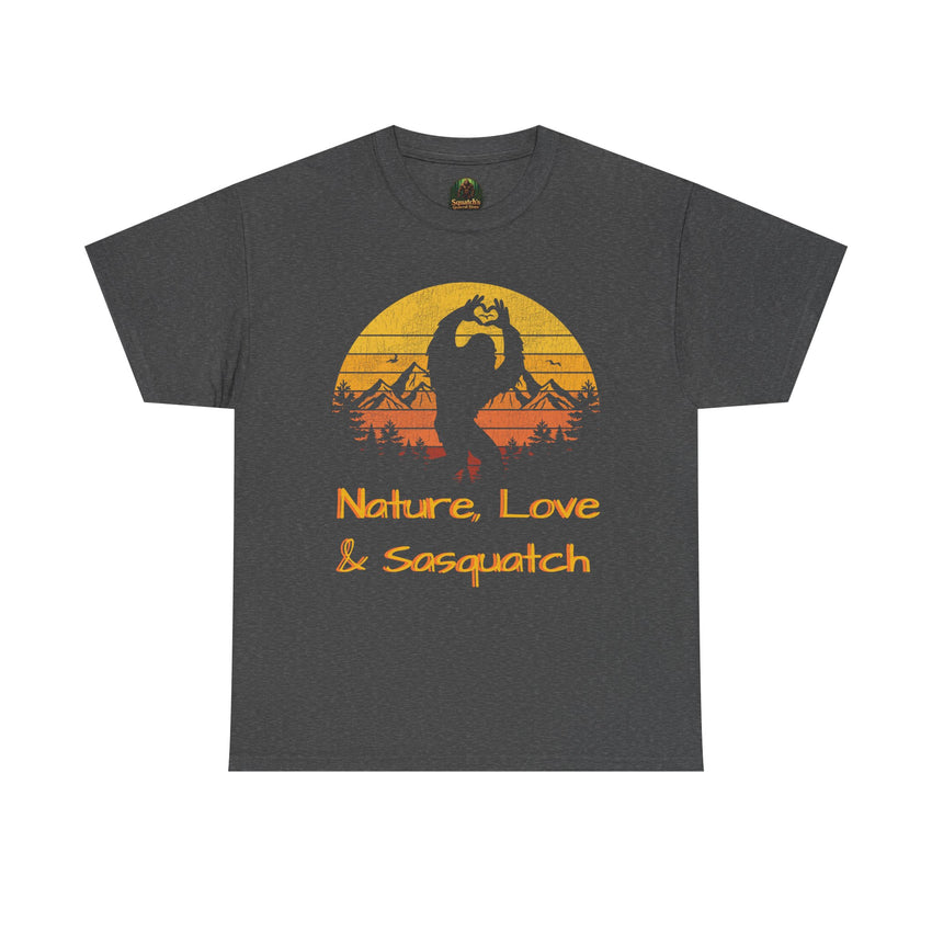 Nature,Love & Sasquatch Tshirt
